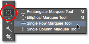 single-row-marquee-tool