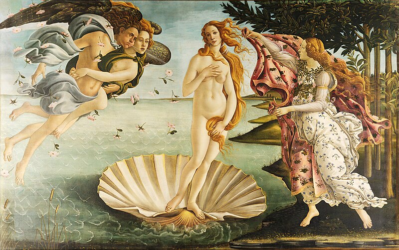 A photo of the piece being discussed in this passage: The Birth of Venus