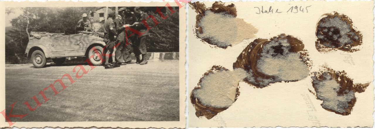 Foto Wehrmacht Italien 1944 Panzer Jäger VW Kübe