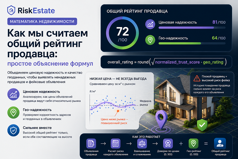 Как мы считаем общий рейтинг продавца: простое объяснение формул.