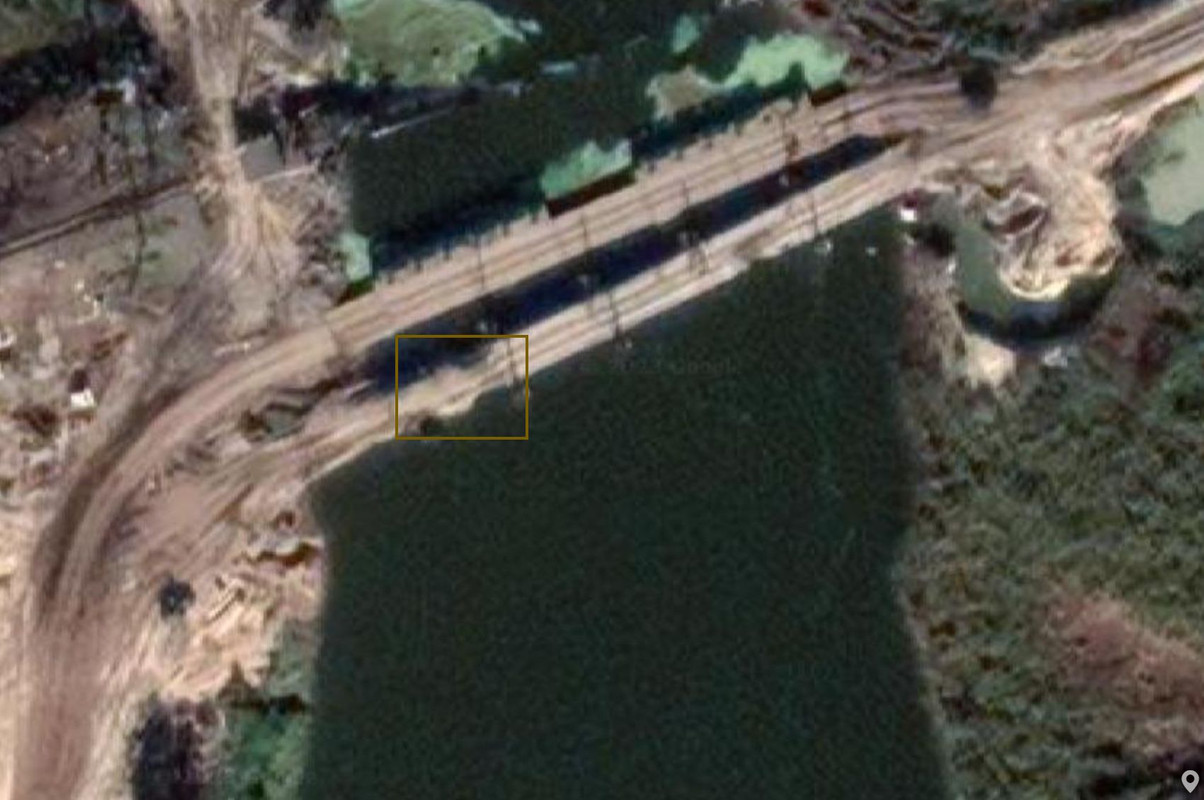 1049 Coastal link pontoon (for floating unified railway bridge-ribbon MLZh-VF-VT) destr 07 07 22