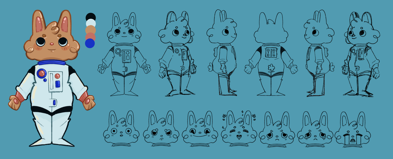 Bunny astronaut