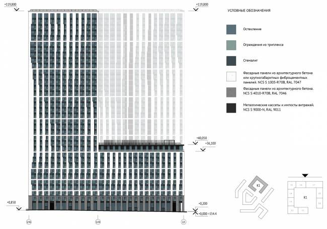 Complexe résidentiel ILove. Bâtiment 1. Façade 1/36 - 1/1