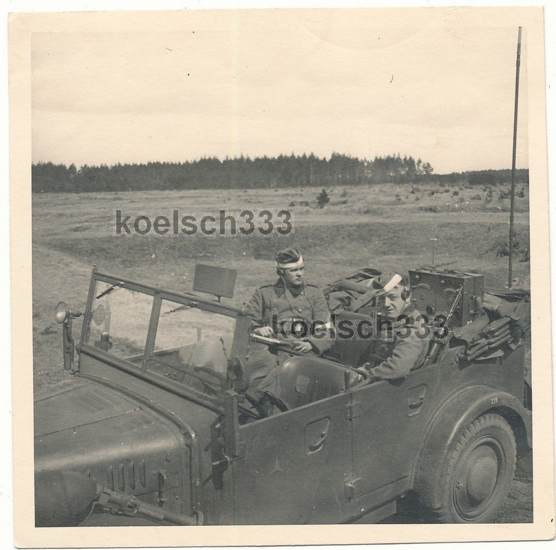 Foto Einheits PKW Funker Fernmelder Funkgerät Na