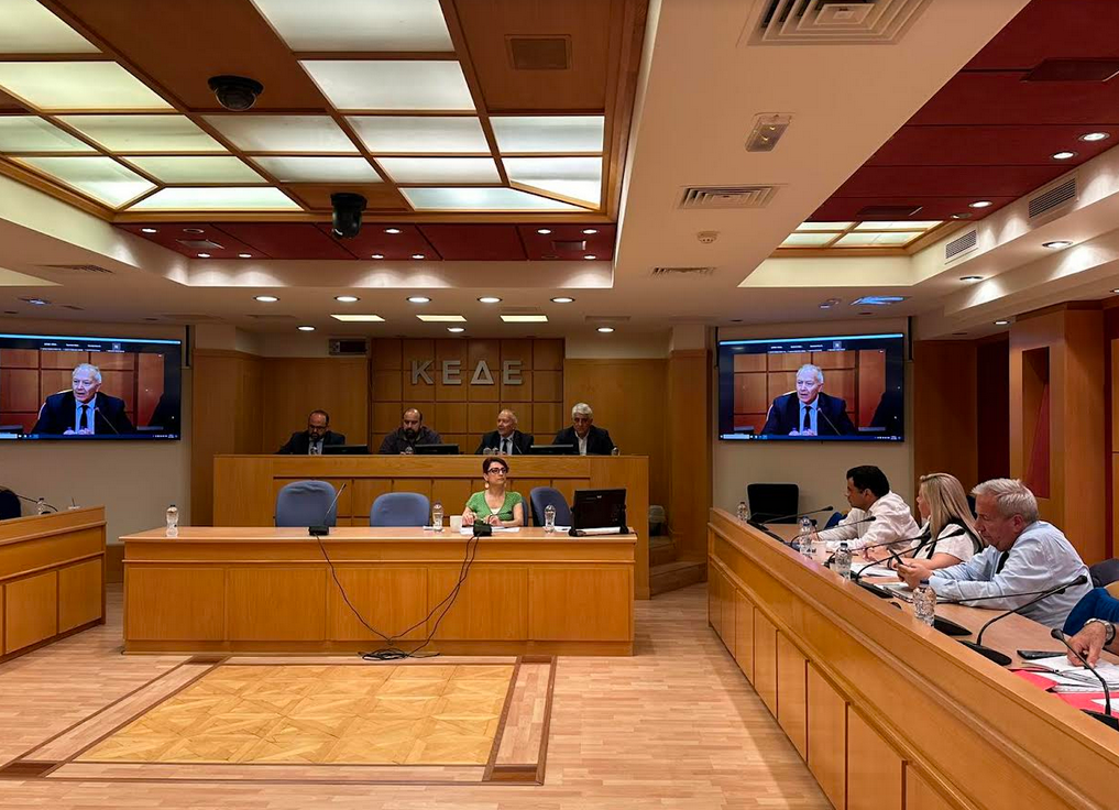 Ο ΔΗΜΑΡΧΟΣ ΟΙΝΟΥΣΣΩΝ Γ. ΔΑΝΙΗΛ ΣΤΗΝ 1Η ΣΥΝΕΔΡΙΑΣΗ ΤΗΣ ΕΠΙΤΡΟΠΗΣ ΝΗΣΩΝ ΤΗΣ ΚΕΔΕ