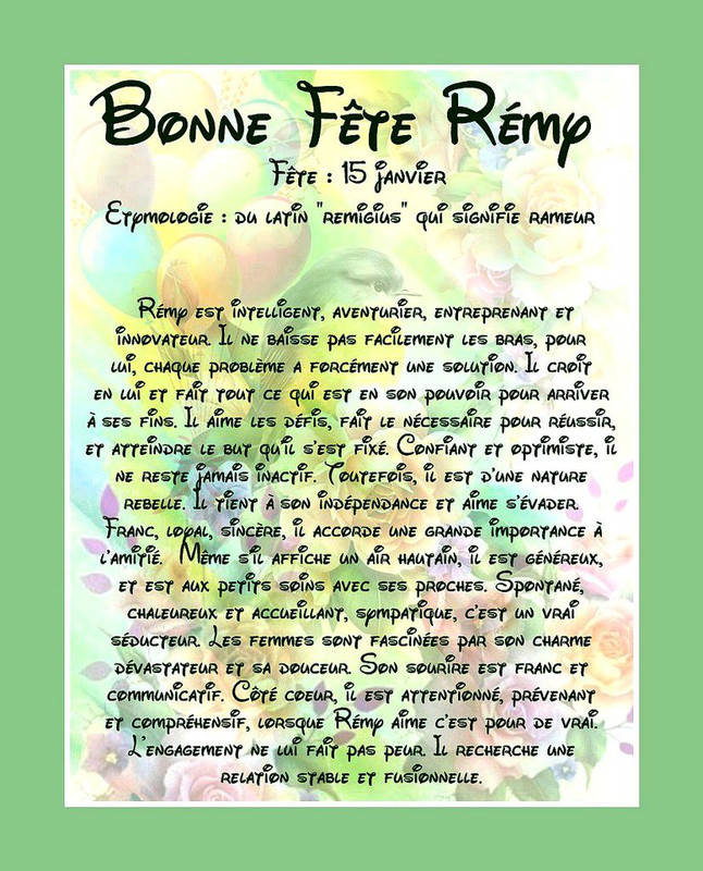 samedi 15 janvier : bonne fête Rémy 220115bfremy01