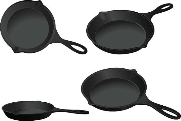 Cast-iron pans