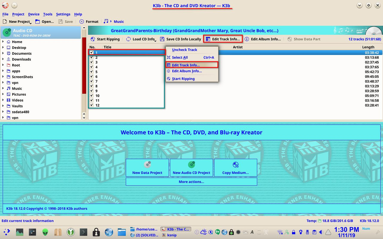 Solved Create Iso Of Audio Cd Using Dd Linux Mint Forums