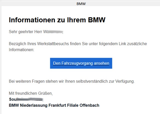 Informationen zu Ihrem BMW Informationen zu Ihrem BMW
