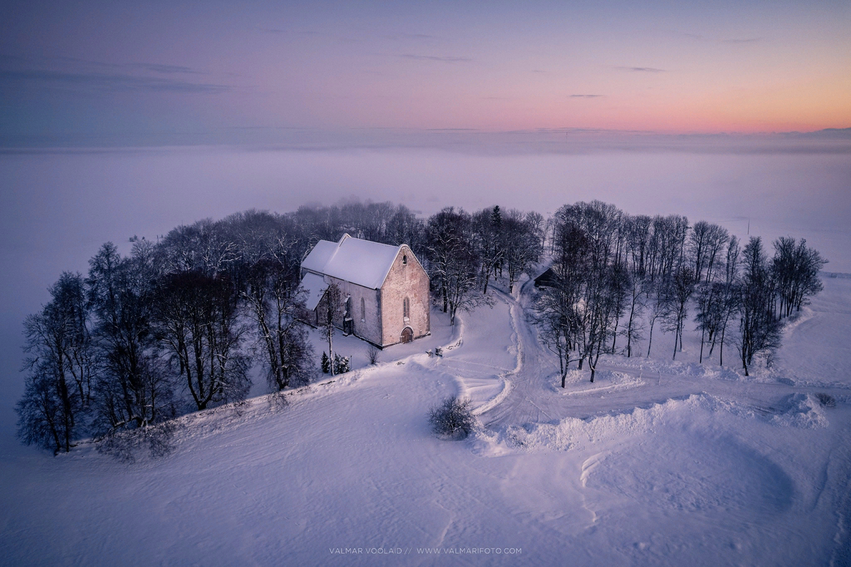 In dieser Woche hat es in Estland wieder stark geschneit.