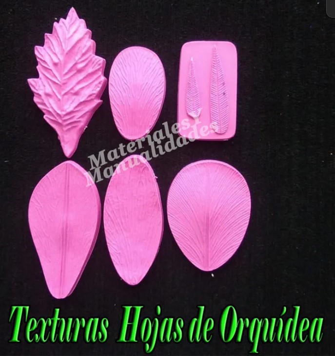 Molde marcador de hojas de orquídeas nervadora para pasta y masas