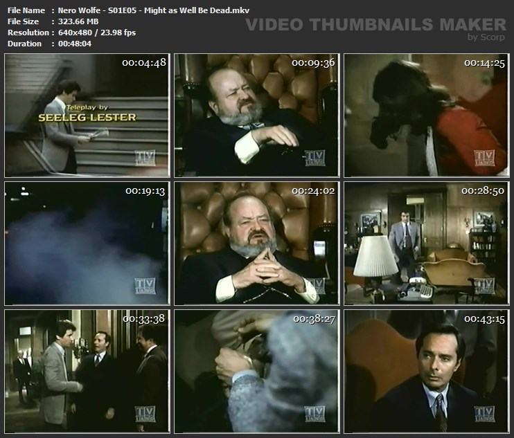 Nero Wolfe - S01E05 - Might as Well Be Dead.mkv