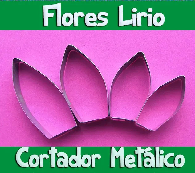 Cortador de flor lirio para floristería fondant pasta fría decoración