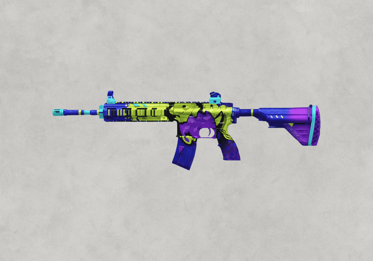 سكن M416 Block Dragon – تنين مكعبات يشبه ستايل Minecraft