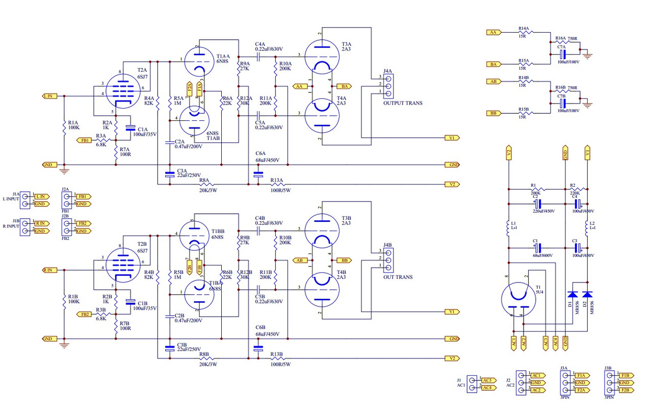 2A3 PP schematic