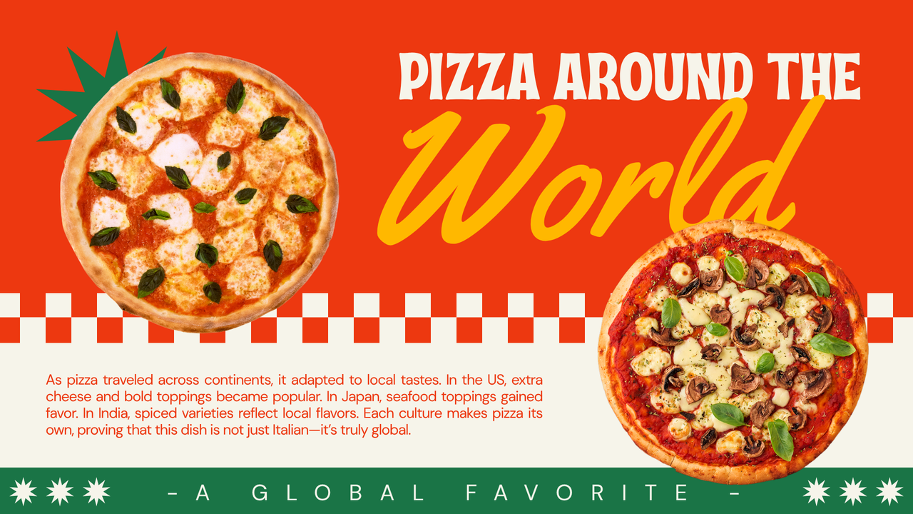 Red and Green Modern Retro Pizza Presentation