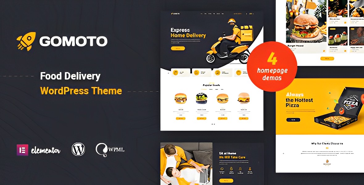 Gomoto – Food Delivery & Medical Supplies WordPress Theme