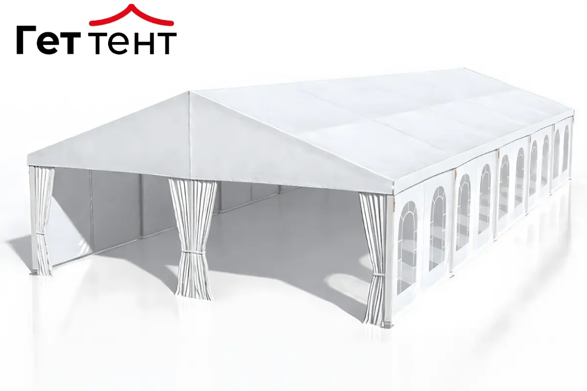 Шатер двухскатный 10х30 метров