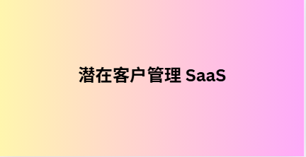 潜在客户管理 SaaS