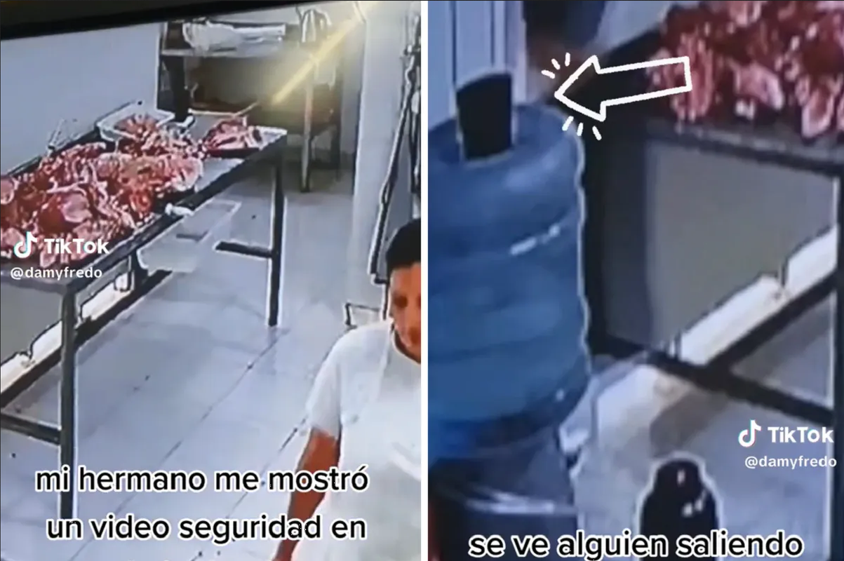 Captan a supuesto 'fantasma' apoderándose de un cuchillo en una carnicería