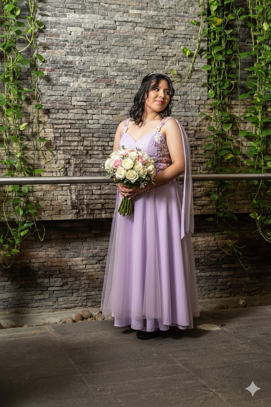 Detalle decorativo de quinceaños