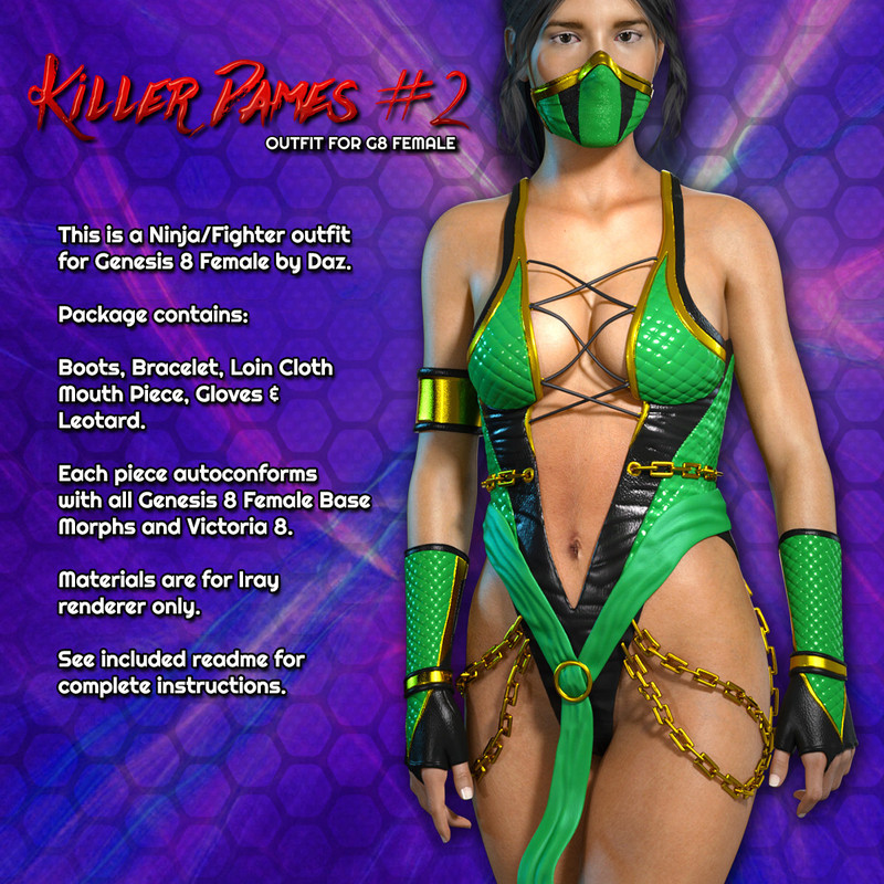 Exnem Killer Dames 2 for Genesis 8 Exnem Killer Dames 2 for Genesis 8