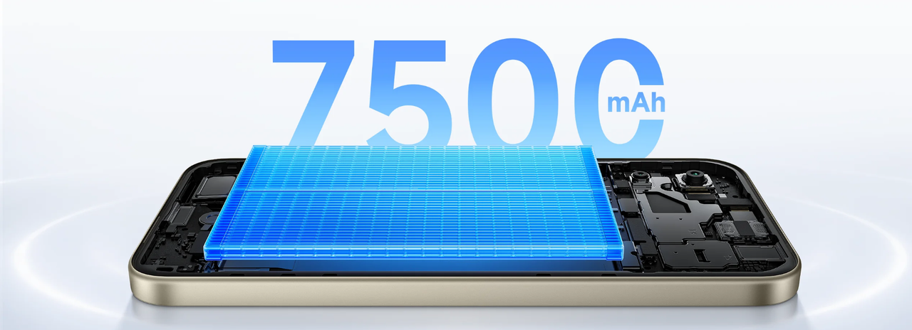Massive 7500mAh Battery