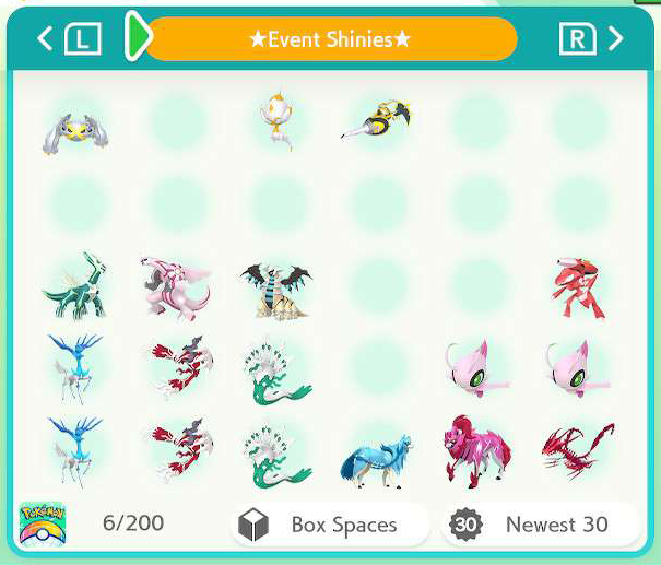 Harmony Friends' shinies from event distributions