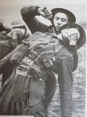 Un momento de los duros entrenamientos a los que eran sometidos los comandos