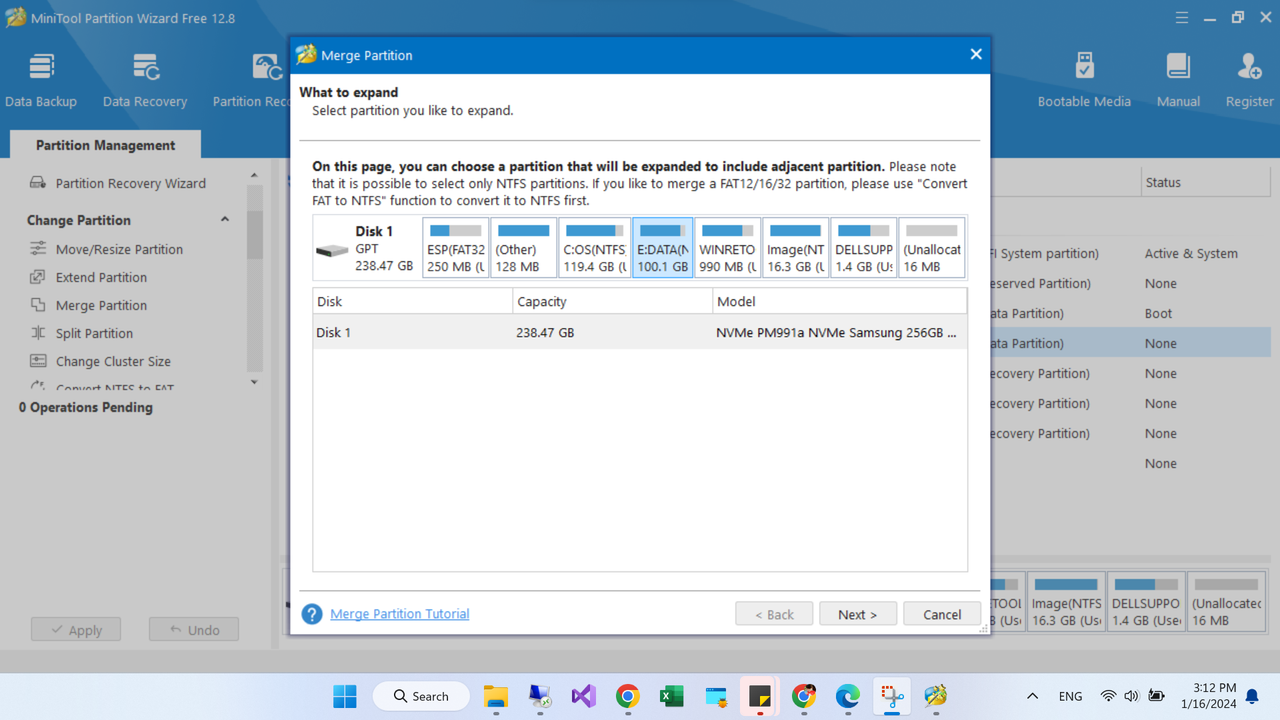 MiniTool Partition Wizard 12.8