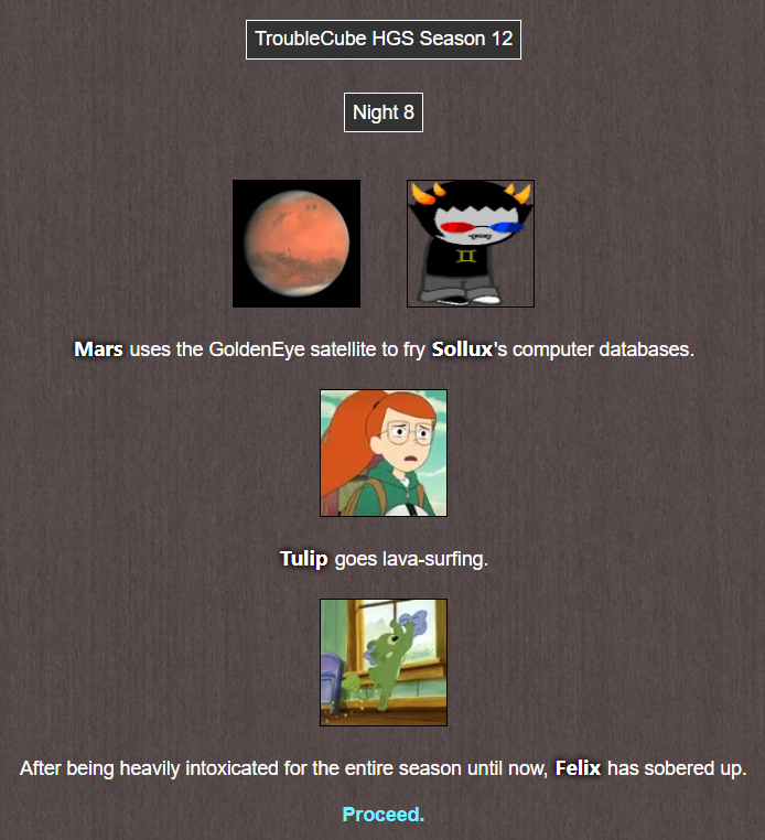 27 TC HGS S12 Night 8