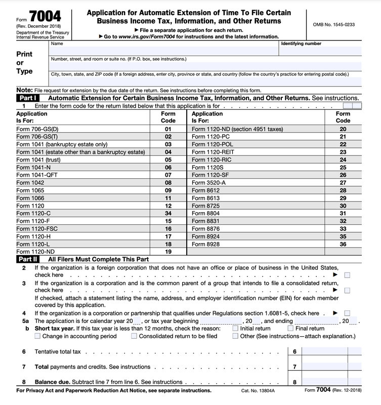 Form 7004