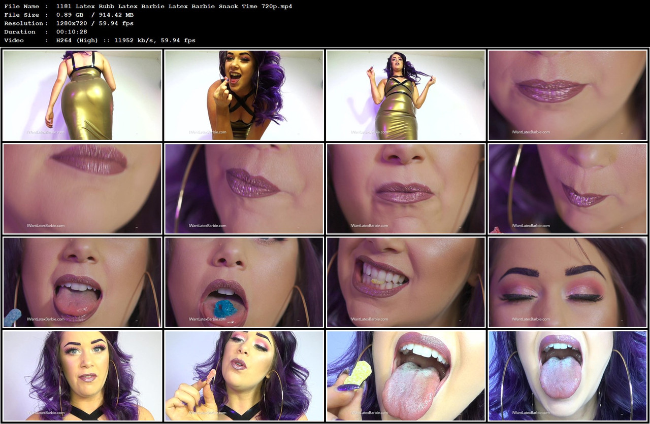 1181 Latex Rubb Latex Barbie Latex Barbie Snack Time 720p mp4