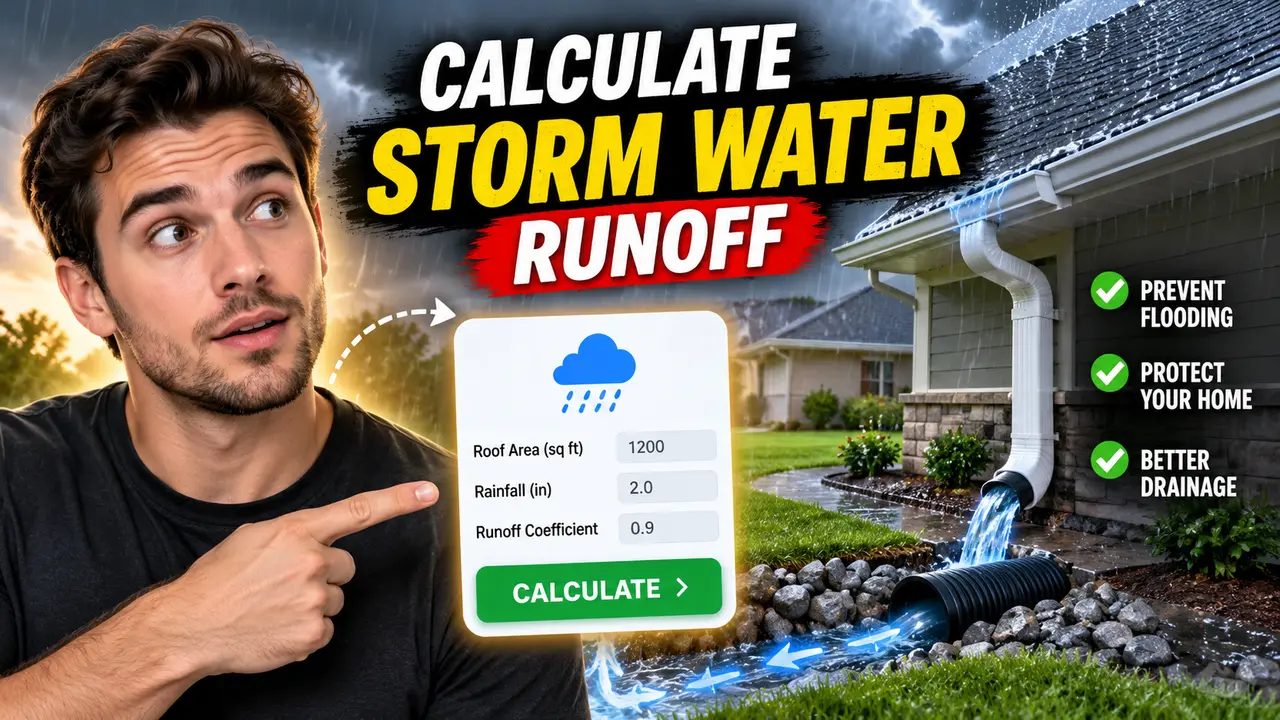 House Storm Water Runoff Calculator For Drainage