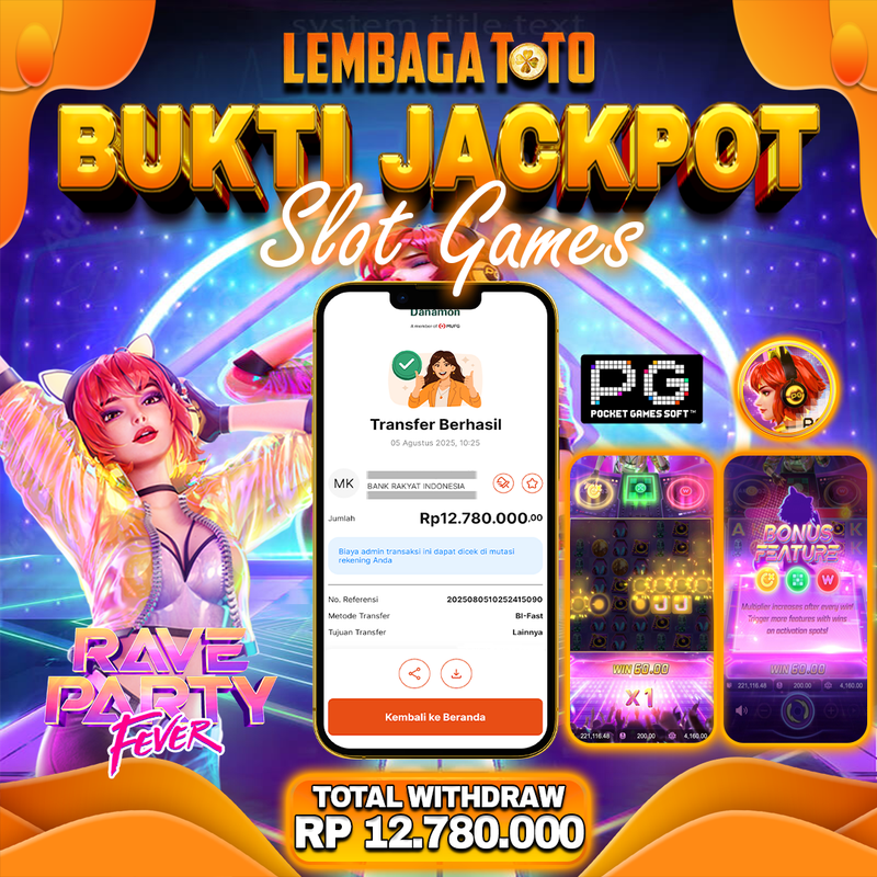 BUKTI JACKPOT 06 AGUSTUS LEMBAGATOTO RAVE PARTY Rp.11.000.000,- LUNAS