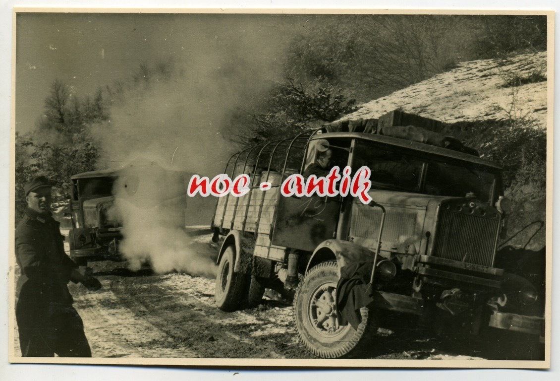 Foto Ohrid Mazedonien Februar 1944, umgestürzter