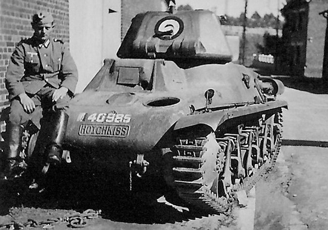 Tanque francés capturado Hotchkiss H39