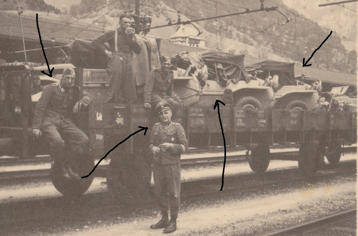 Orig. Foto XX Elite Schwimmwagen Kübelwagen Sdkf