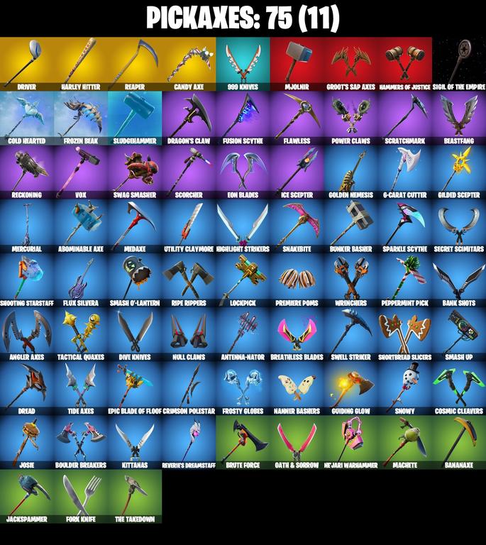 pickaxes comp
