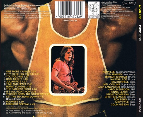 Alvin Lee - Pump Iron (1975) [Reissue 1998] Lossless+MP3