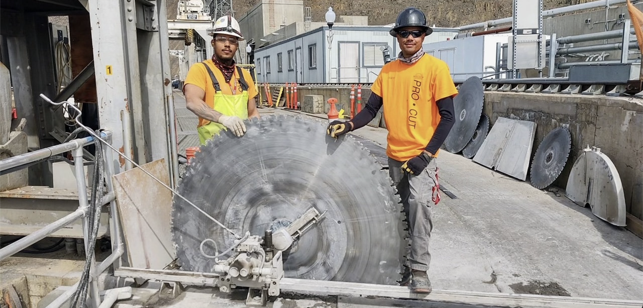 Pro Cut Concrete team at work