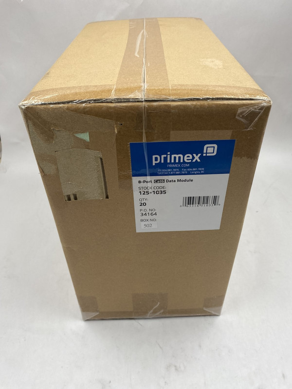 BOX OF 20 PRIMEX 125-1035 34164 CAT 6 8-PORT DATA VOICE RJ45 MODULES