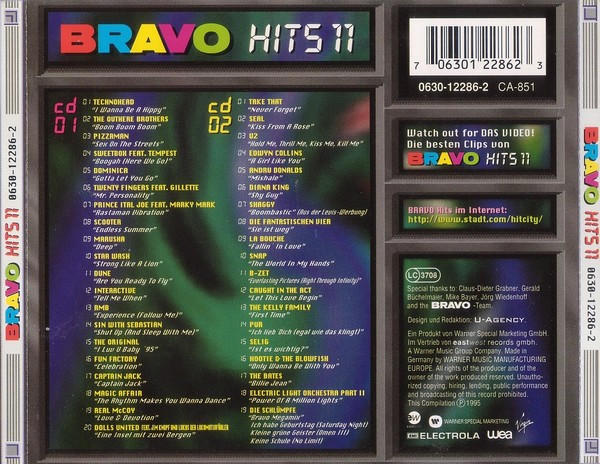 22/03/2024 -VA - Bravo Hits Collection (3 X Albuns 10,11 ,12)(2CD 1995)(2X2CD 1996)  TRASEIRA