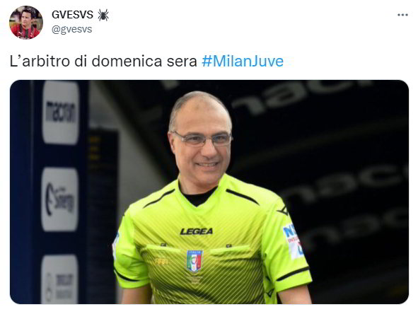 L’arbitro di domenica sera #MilanJuve