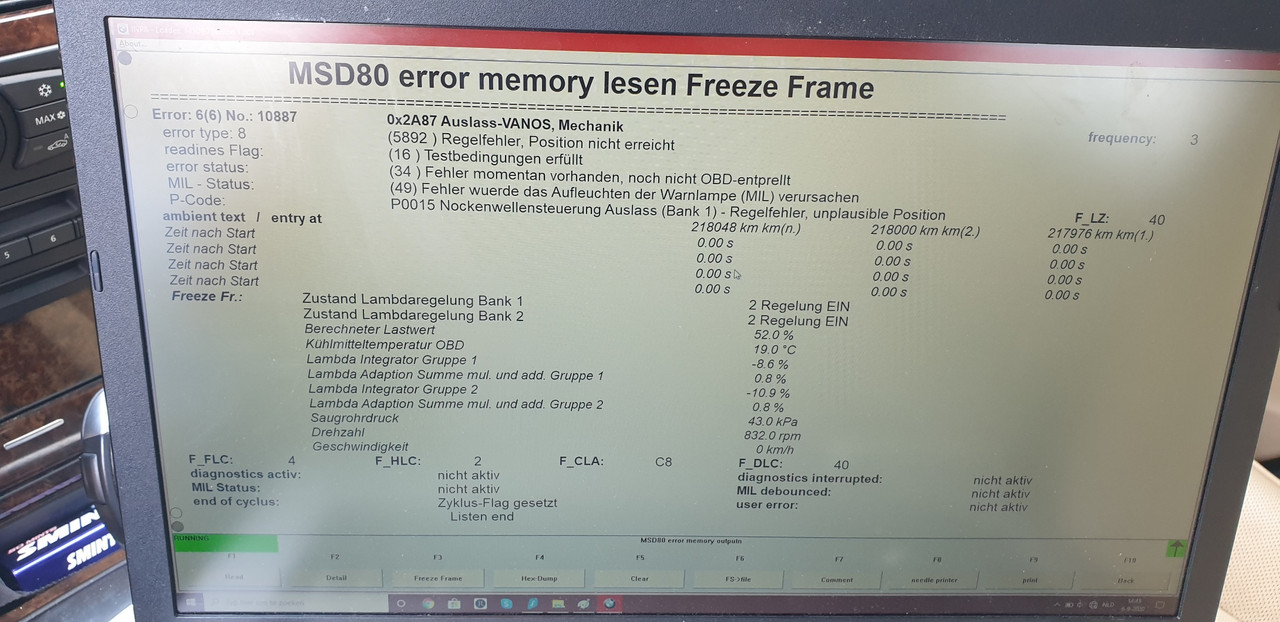 Error6 Auslass-VANOS