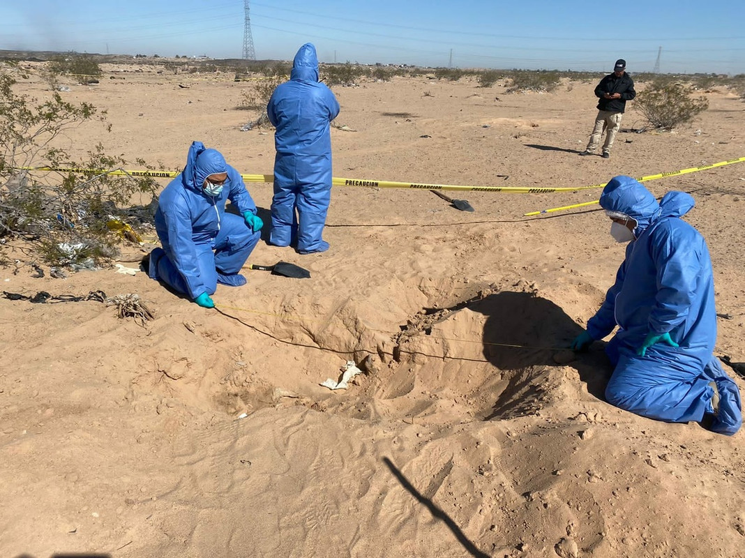 Nueve cuerpos localizados en cinco fosas clandestinas en San Luis Río Colorado