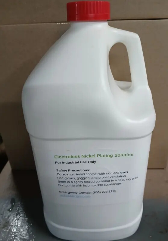 One gallon electroless nickel plating solution