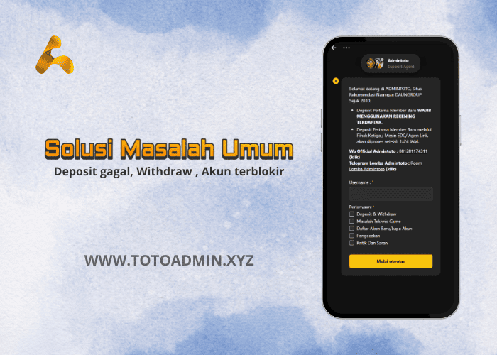Panduan Solusi Masalah Umum: Deposit Gagal, Akun Tertolak, DLL
