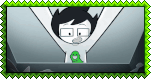 The Homestuck pilot stamp