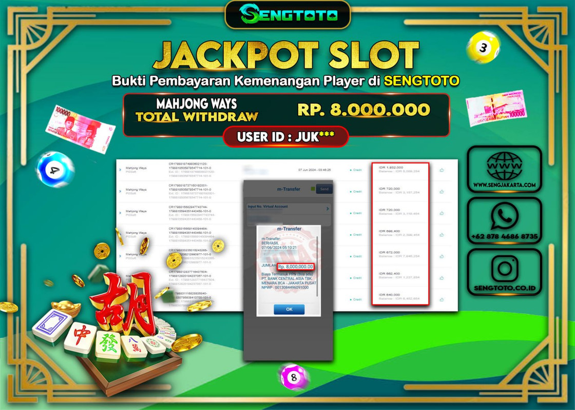 BUKTI PEMBAYARAN SLOT MAHJONG WAYS